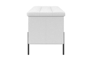 Banc-coffre Loan - Blanc et noir