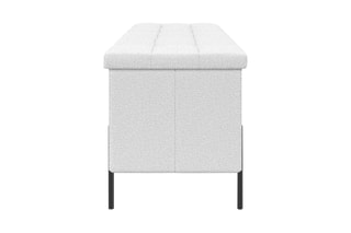 Banc-coffre Loan - Blanc et noir