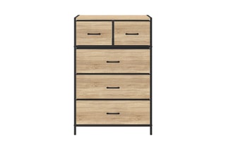 Commode 5 tiroirs Iris - 60 x 30 x 90 cm
