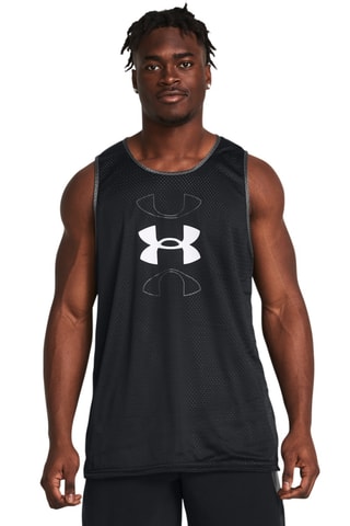 $Débardeur réversible de basketball - Gris foncé et noir