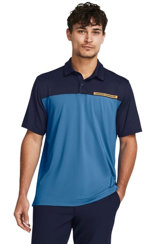 $Polo de golf T2G Color Block - Bleu