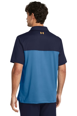 $Polo de golf T2G Color Block - Bleu