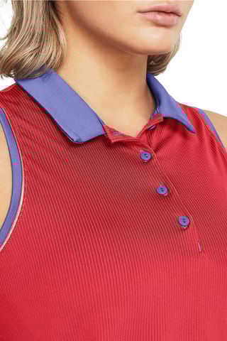 $Polo de golf sans manches Playoff Jacq SL Polo - Mauve et rouge