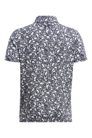 $Polo de golf Playoff Printed - Bleu foncé