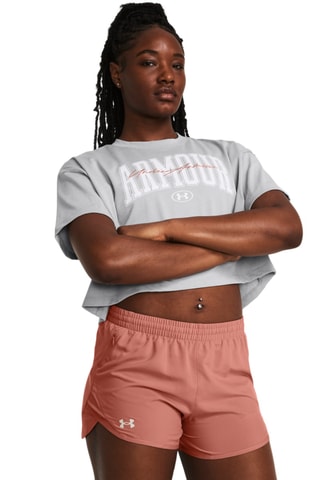$T-shirt cropped - Gris clair