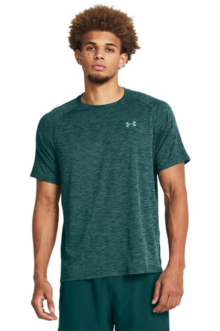 $T-shirt d’entraînement Tech Textured SS - Bleu canard chiné