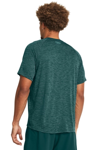$T-shirt d’entraînement Tech Textured SS - Bleu canard chiné