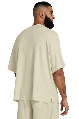 $T-shirt Rival Waffle Crew - Marron clair