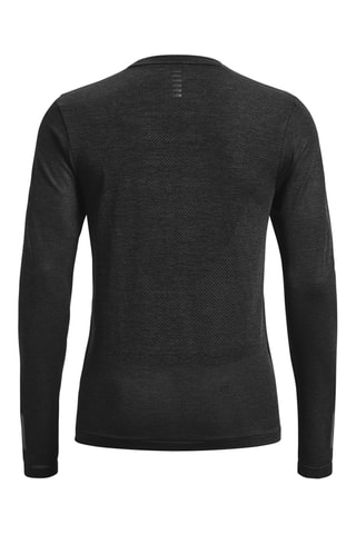 $T-shirt de running Seamless Stride LS - Noir