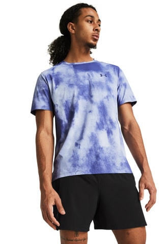 $T-shirt de running tie and dye - Violet et blanc