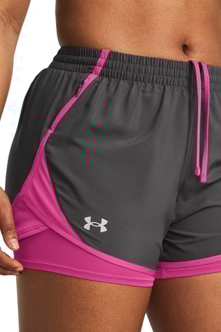 $Short de running 2 en 1 Fly By 2 - Gris