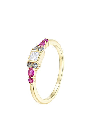 $Bague - Argent plaqué or jaune