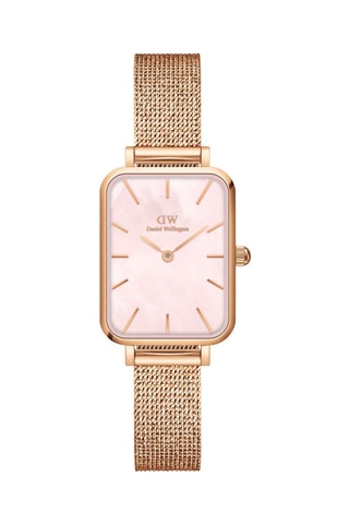 $Montre à quartz en acier Quadro - 20 x 26 mm - Doré rose et rose