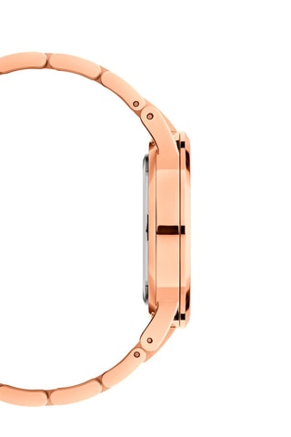 $Montre en acier Iconic Link - 40 mm - Doré rose et blanc