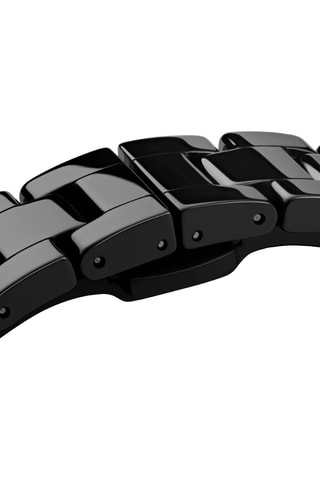 $Montre à quartz en acier Iconic Link Ceramic - 28 mm - noir