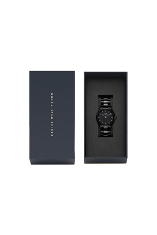 $Montre à quartz en acier Iconic Link Ceramic - 28 mm - noir