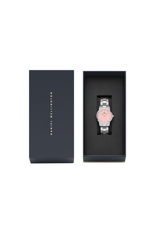 $Montre à quartz en acier Iconic Link - 28 mm - Argenté et rose