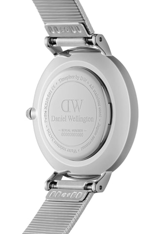 $Montre à quartz en acier Petite - 28 mm - Argenté et blanc