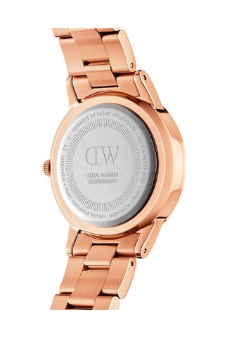 $Montre en acier Iconic Link - 36 mm - Doré rose et blanc