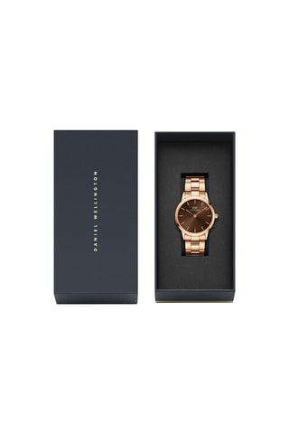 $Montre à quartz en acier Amber - 36 mm - Doré rose et marron