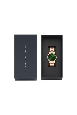 $Montre à quartz en acier Iconic Link - 32 mm - Doré rose et vert