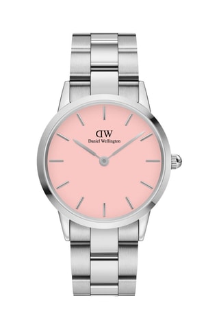 $Montre à quartz en acier Iconic Link - 36 mm - Argenté et rose