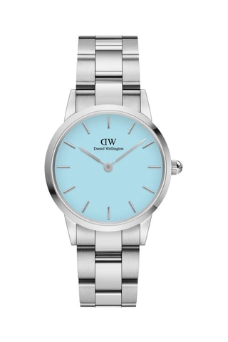 $Montre à quartz en acier Iconic Link Capri - 32 mm - Bleu et argenté