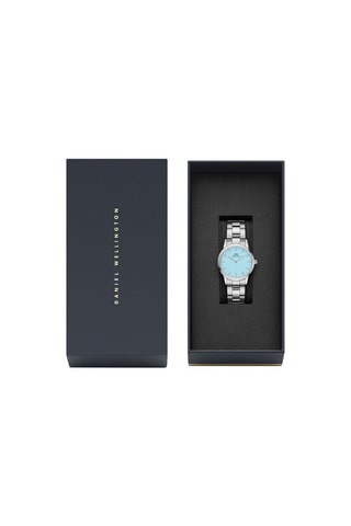 $Montre à quartz en acier Iconic Link Capri - 32 mm - Bleu et argenté