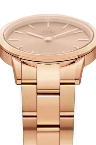 $Montre à quartz en acier Iconic Link - 32 mm - Doré rose et rose