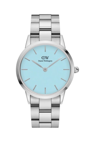 $Montre à quartz en acier Iconic Link Capri - 36 mm - Bleu et argenté