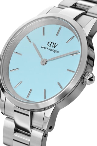 $Montre à quartz en acier Iconic Link Capri - 36 mm - Bleu et argenté