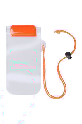 $Etui étanche pour smartphone - Blanc et orange