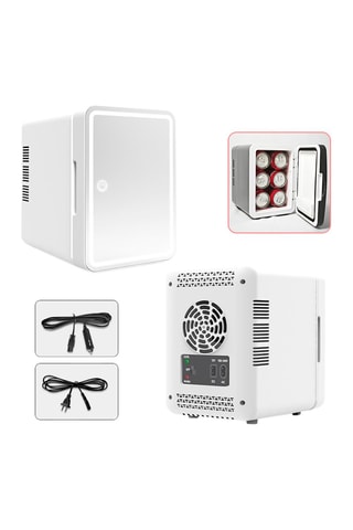 $Réfrigérateur de beauté miroir LED - 6 l