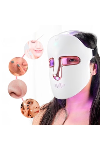 $Masque facial LED - Blanc