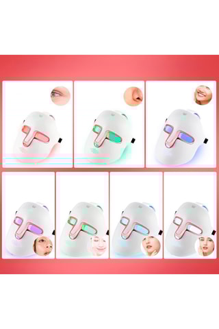 $Masque facial LED - Blanc