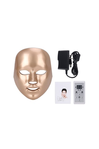 $Masque LED soins du visage - Doré