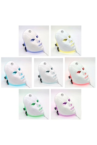 $Masque tactile avec LED - Blanc