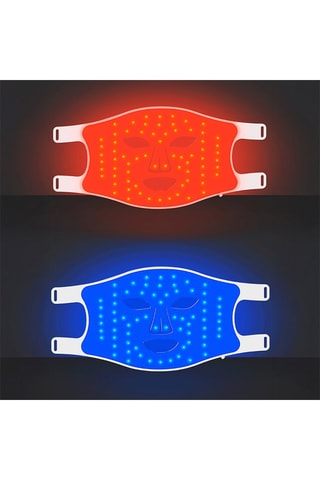 $Masque facial tactile traitement lumière LED en silicone