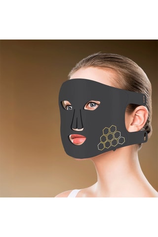 $Masque facial tactile traitement lumière LED en silicone