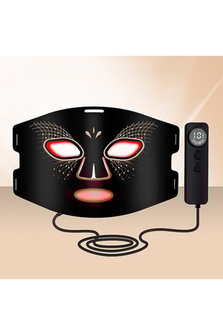 $Masque facial tactile traitement lumière LED en silicone