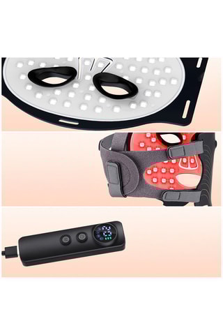 $Masque facial traitement lumière LED en silicone