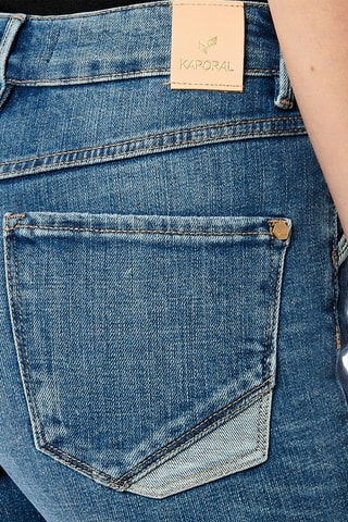 $Jean slim taille haute Sibel - Bleu marine