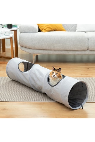 Tunnel pour chat 25 × 114 cm