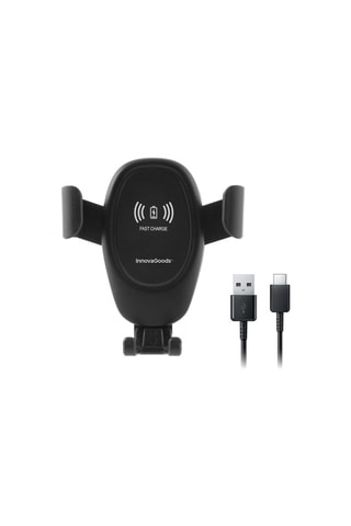 Support de voiture avec chargeur à induction intégré - Noir