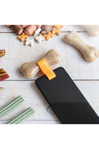 Clip pour selfie d'animaux de compagnie en silicone - Orange