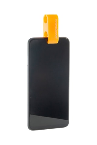 Clip pour selfie d'animaux de compagnie en silicone - Orange
