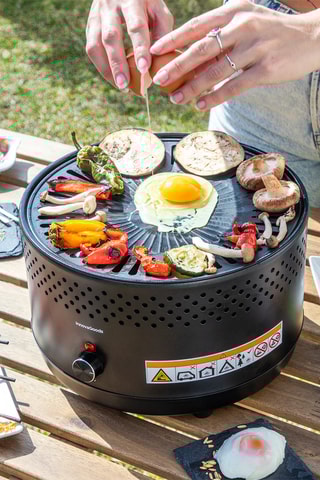 Barbecue portable 4-en-1 sans fumée