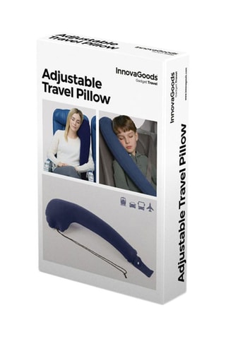 Oreiller de voyage gonflable - Bleu marine
