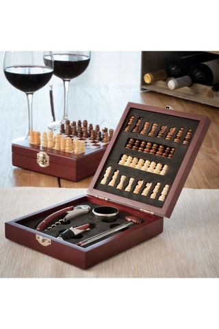 Coffret sommelier en acier inoxydable 2-en-1 - 5 pièces