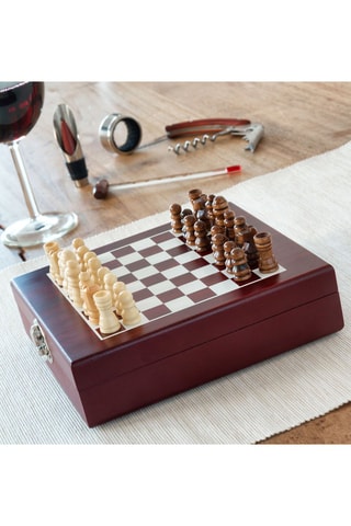 Coffret sommelier en acier inoxydable 2-en-1 - 5 pièces